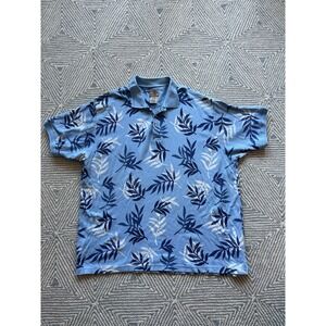 Catalina Island Wear Short‎ Sleeve Polo Shirt - Cotton/Rayon Blue/White/Blue 2XL
